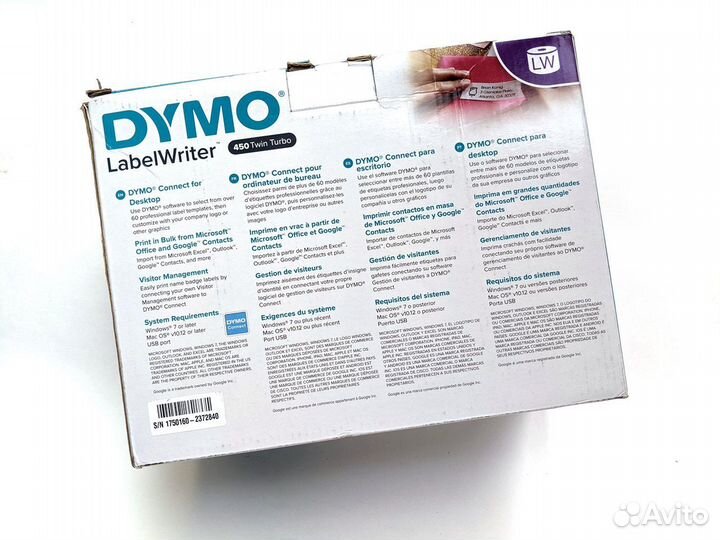 Новый принтер dymo LabelWriter 450 Twin Turbo