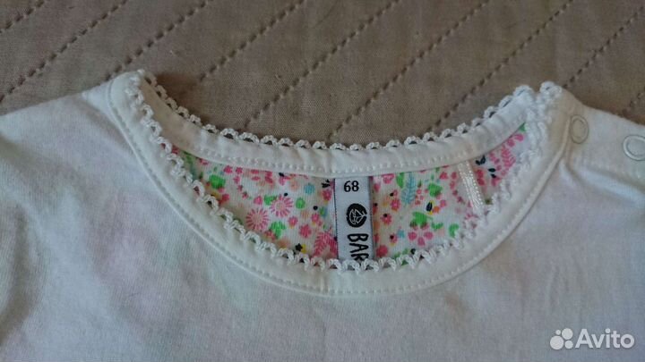 Лонгслив (кофта) для девочки новый 68