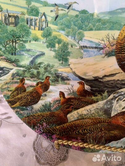 Винтажная английская тарелка Royal Grafton Red Gr