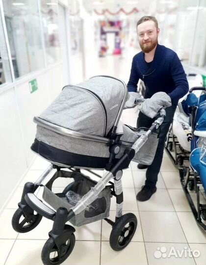 Коляска 3в1 Luxmom G600 (надувные колеса)