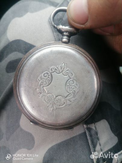 Серебряные часы корманные