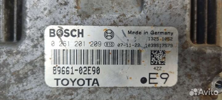 Блок эбу toyota corolla e 150