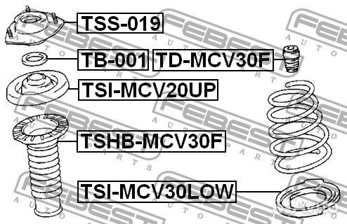 Пыльник переднего амортизатора