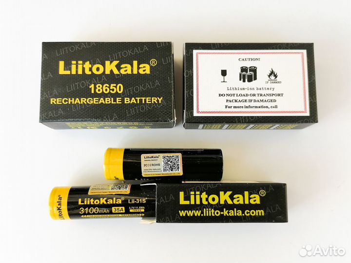 Аккумуляторы 18650 3100mAh LiitoKala Lii-31S Новые