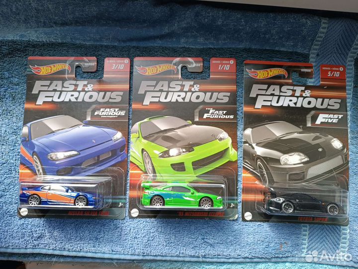 Hot Wheels F&F Eclipse, Supra, Sulvia
