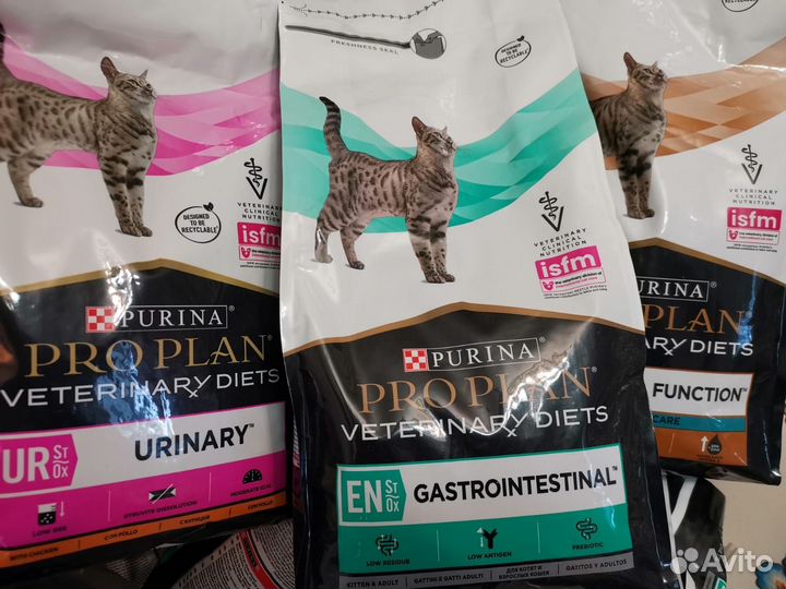 Корм для кошек 1,5кг PRO plan VET diets разный