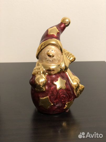 Новогодние игрушки миниатюры дед мороз снеговик