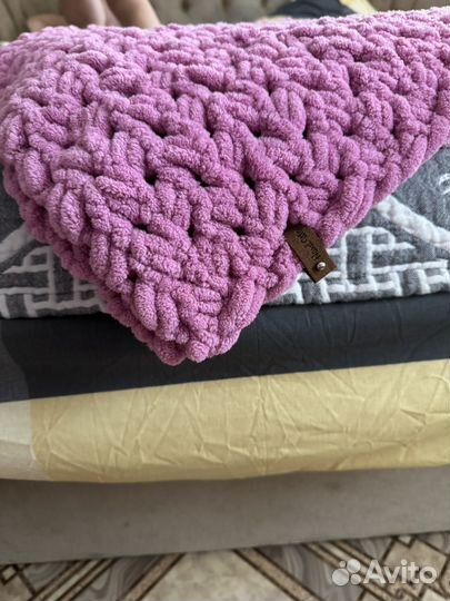 Плед детский вязаный