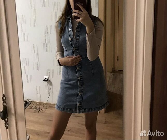 Джинсовый сарафан