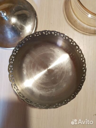 Сахарница - конфетница. Мельхиор СССР