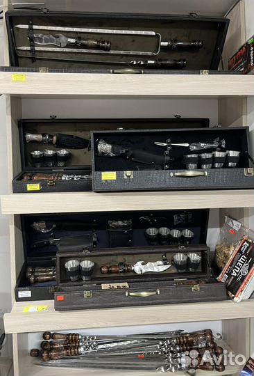 Подарочные шашлычные наборы в кейсе