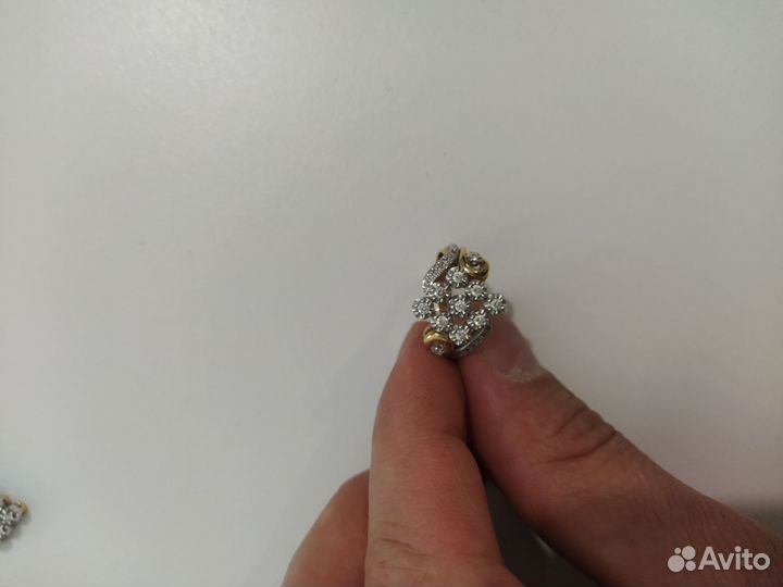 Цепочка, серьги, кольцо