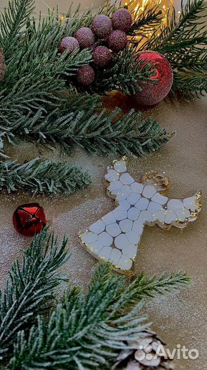 Новогодние игрушки из эпоксидной смолы
