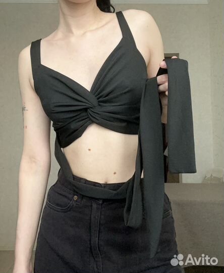 Топ на лето с завязками для девочки размер S