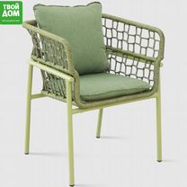 Кресло Drigani Green оливковое с зеленым 72х56х75 см, Красногорск