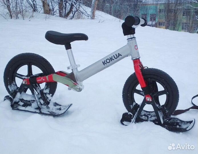 Беговел kokua + лыжи и доп.аксессуары
