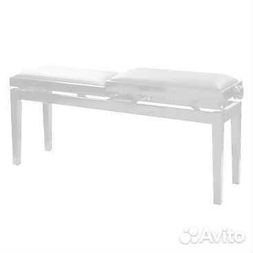 Банкетка для пианино Discacciati белая, полированн