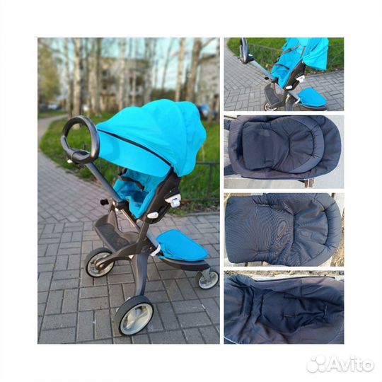 Коляска stokke xplory v2+вкладыш+доп.чехол