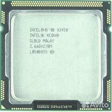 Xeon x3450 3.2GHz 8M 4 ядра 8 потоков LGA1156