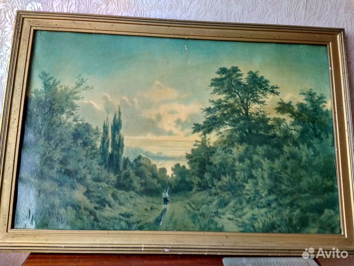 СССР репродукции,рамы дерево,чеканка,соломка и др