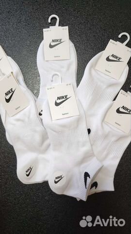 Носки Nike белые короткие женские