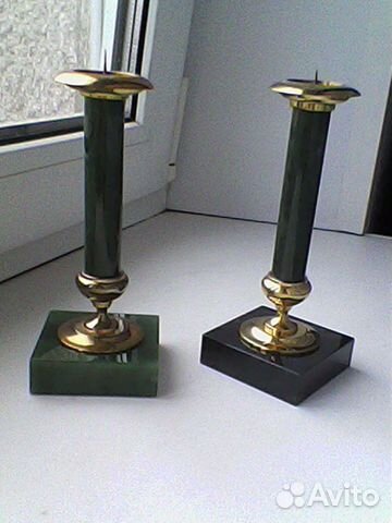 Подсвечники нефрит СССР