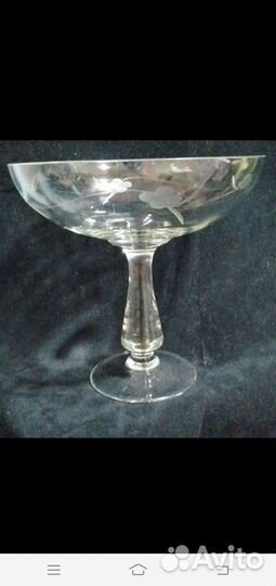 Ваза для фруктов на ножке СССР