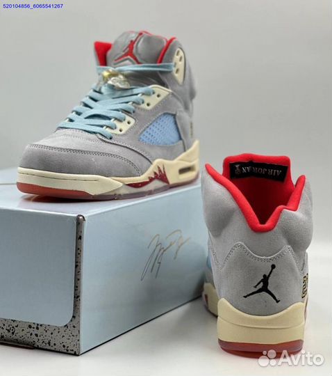 Кроссовки Nike Air Jordan 5 Retro Grey (Арт.65158)