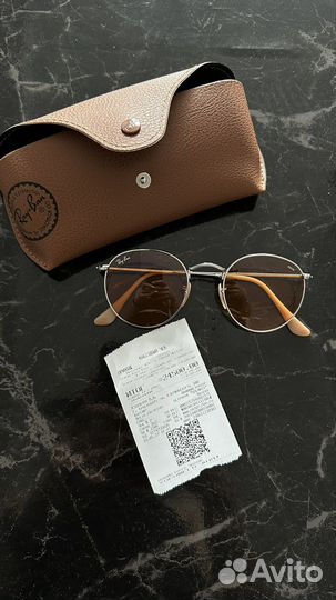 Очки Ray Ban персиковые оригинал