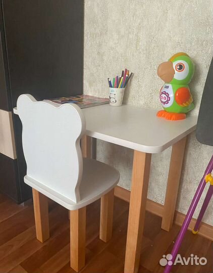 Детский стол и стул, новый в коробке