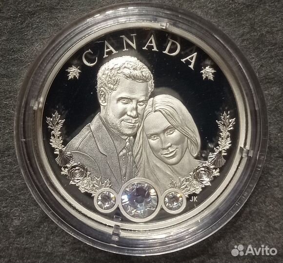 Монета Канада 2018 Свадьба принца Гарри Серебро