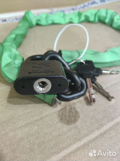 Цепь каленая противоугонная с замком