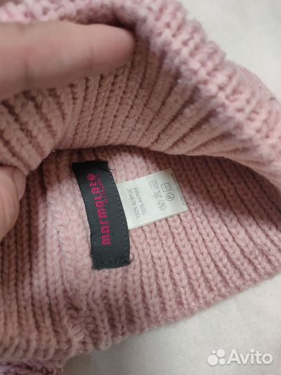 Комплект шапка и шарф зимний и демисезон