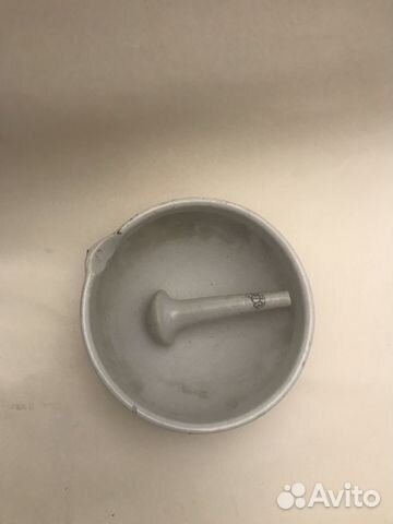 Ступка с пестиком лабораторная СССР