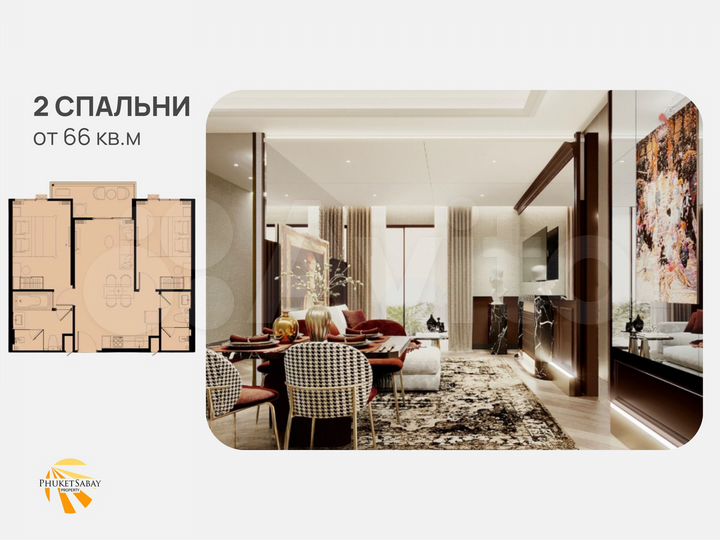 Квартира-студия, 32 м² (Таиланд)