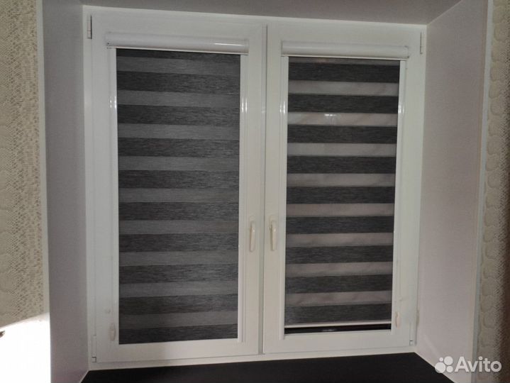 Рулонные шторы зебра