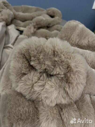 Новый полушубок из искусственного меха, М