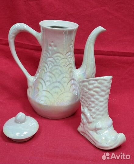 Чайно-кофейный набор с пиалами. 90-е гг