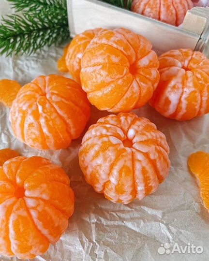 Мандарин подарок из мыла ручной работы