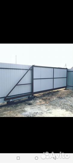 Откатные ворота под ключ