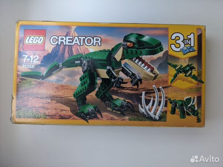 Lego Creator 3 в 1 Зелёный динозавр (7-12) 31058