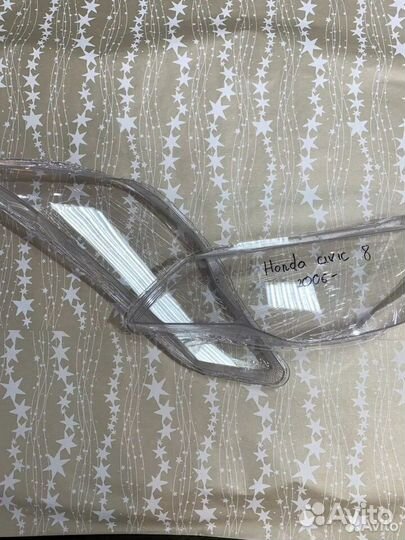 Новые Стекла фар Honda Civic 8 4D