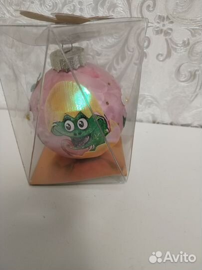 Елочная игрушка стекло