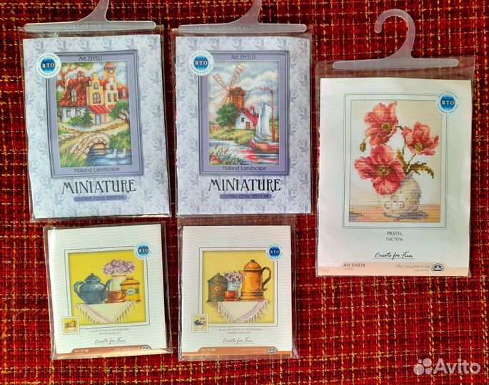 Остатки наборов для вышивания