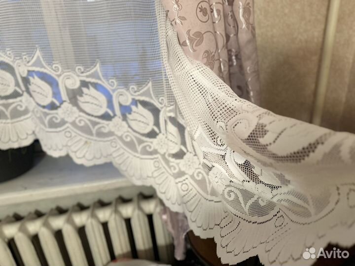 Тюль арка кружевная