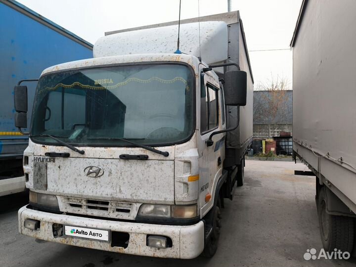 Тентованный грузовик 40 м³ Hyundai HD120, 2007