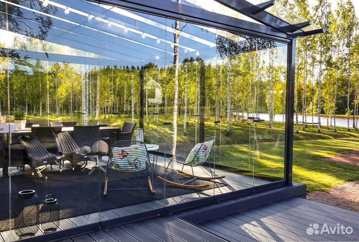 Безрамное остекление