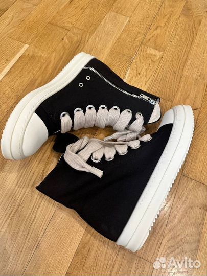 Rick Owens Jumbo Lace High Top Sneakers оригинал