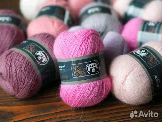 Пряжа пух норки