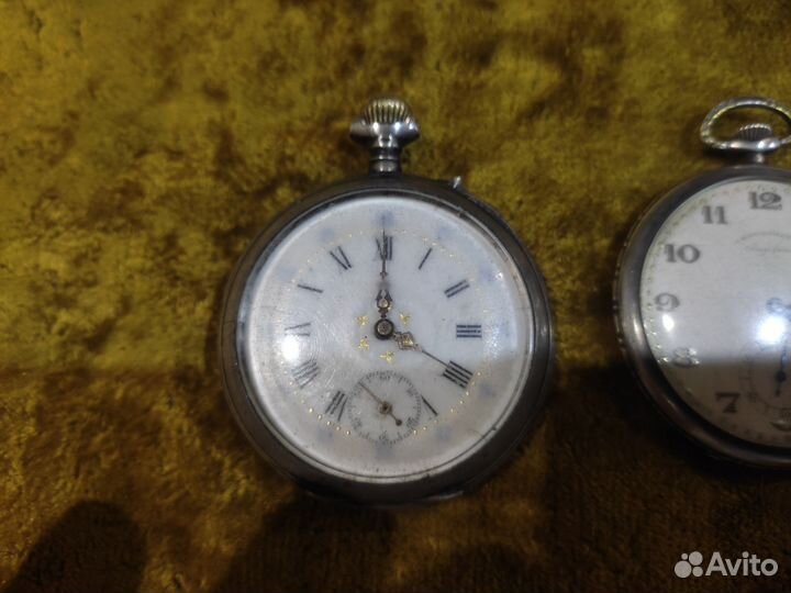 Часы карманные серебро